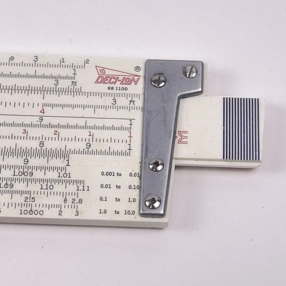 Vintage 1961 Kueffel & Esser 68-1100 Deci-Lon 10 Slide Rule & Leather Case